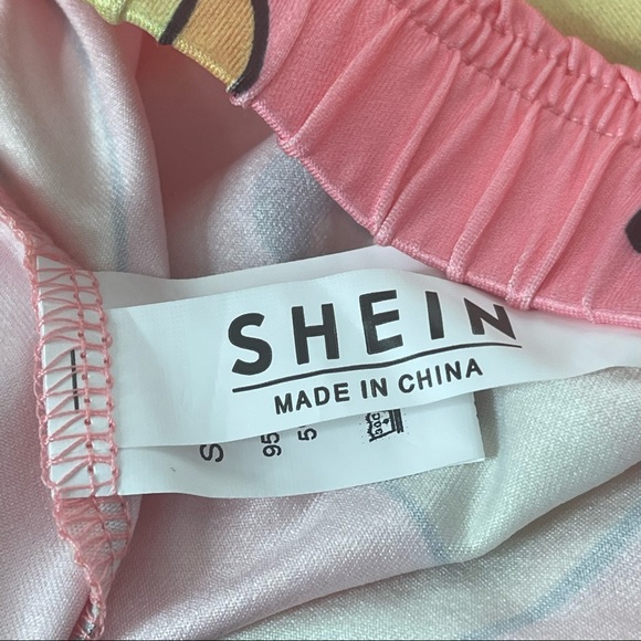 SHEIN Banana Print PJ Set NWOT in Original Bag Size 3X - Picture 4 of 12